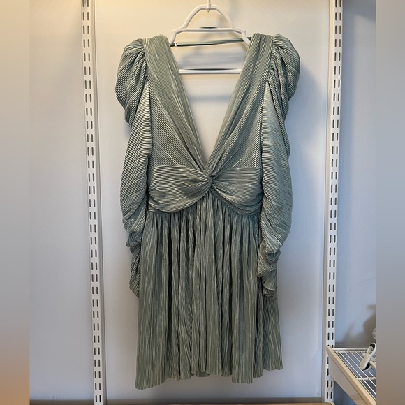 Sabina Musayev Morgana Long Sleeve Dress in Mint - Picture 3 of 6